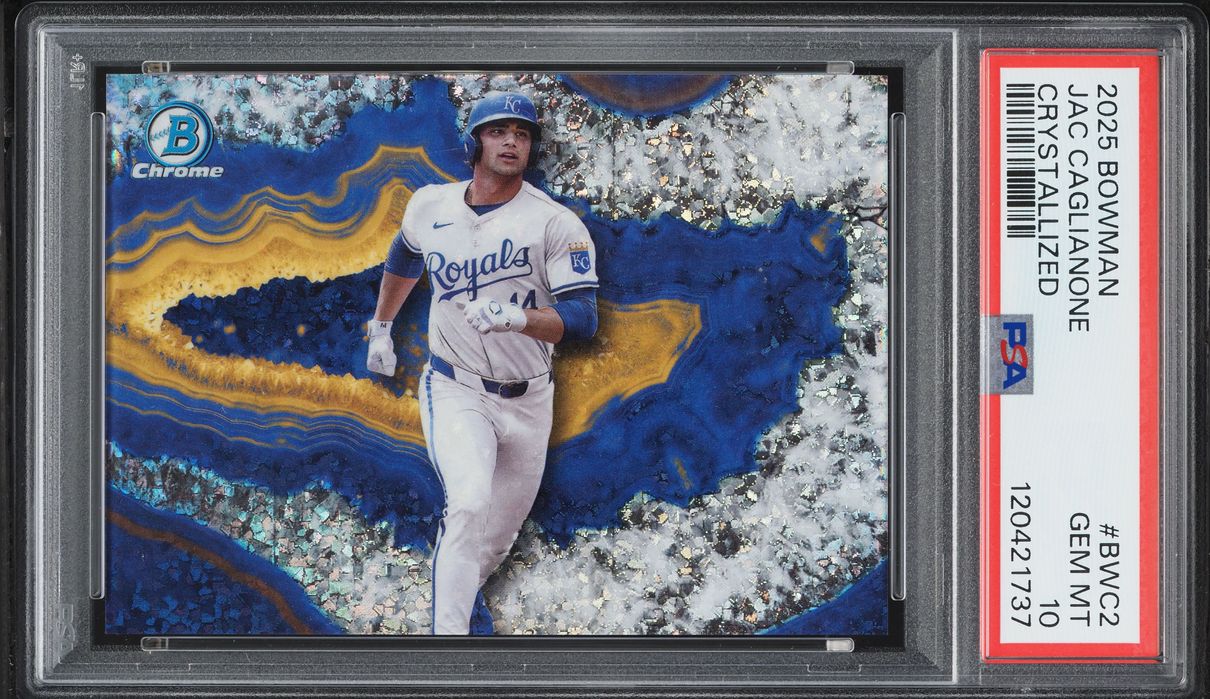 2025 Bowman Chrome Crystallized Jac Caglianone PROSPECT #BWC-2 PSA 10 GEM MINT