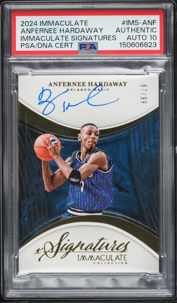 2024 Immaculate Collection Anfernee Hardaway AUTO DNA 10 /99 #IMS-ANF PSA AUTH
