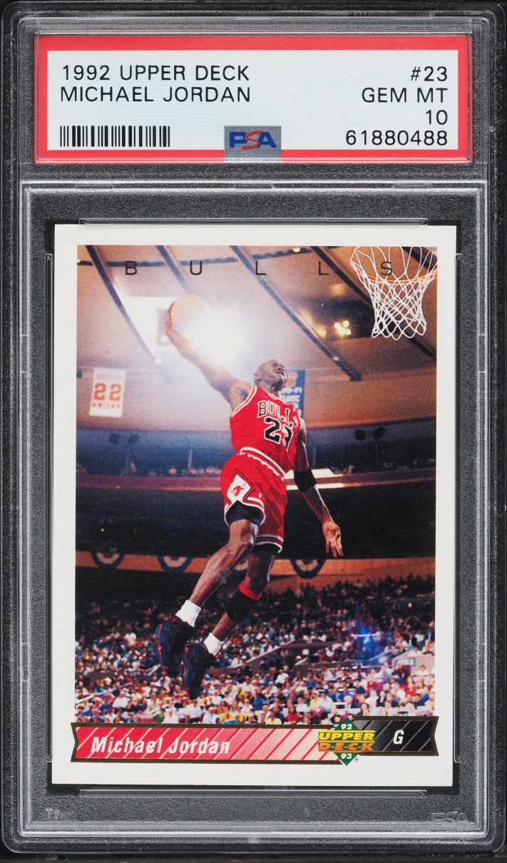 1992 Upper Deck Basketball Michael Jordan #23 PSA 10 GEM MINT