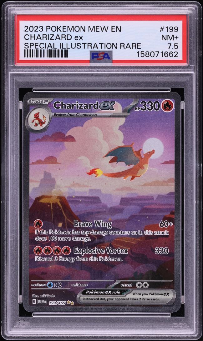 2023 Pokemon Scarlet & Violet 151 SIR Charizard ex #199 PSA 7.5 NRMT+