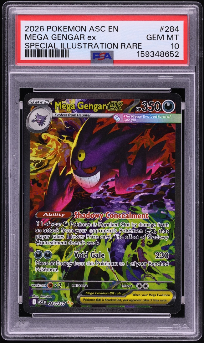 2026 Pokemon Mega Evolution Ascended Heroes SIR Mega Gengar ex #284 PSA 10 GEM MINT