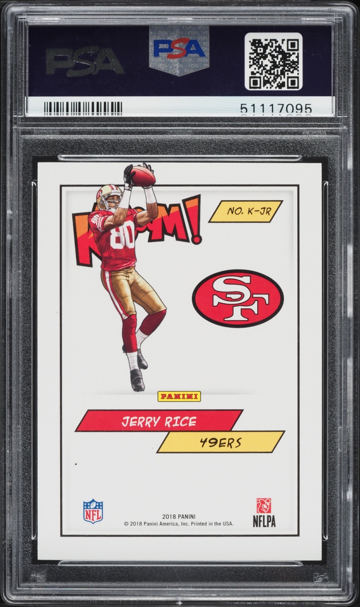 2018 Panini Kaboom! Gold Jerry Rice /10 #JR PSA 9 MINT