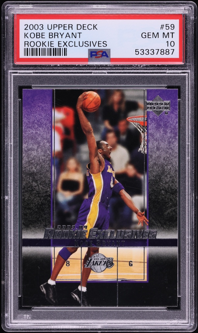 2003 Upper Deck Exclusives Kobe Bryant #59 PSA 10 GEM MINT