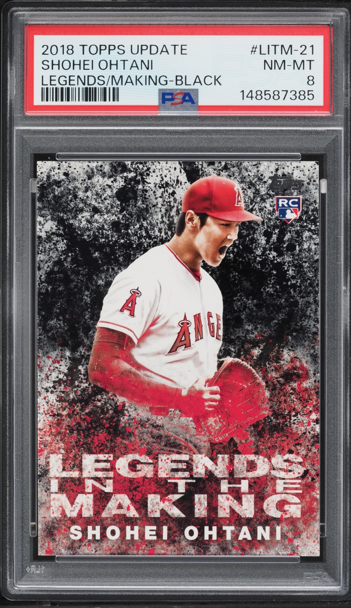 2018 Topps Update Legends In The Making Black Shohei Ohtani ROOKIE #LITM-21 PSA 8 NM-MT