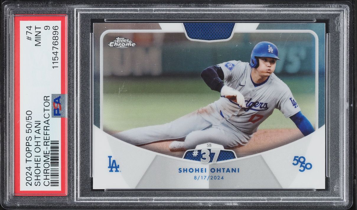2024 Topps Chrome 50/50 Refractor Shohei Ohtani #74 PSA 9 MINT