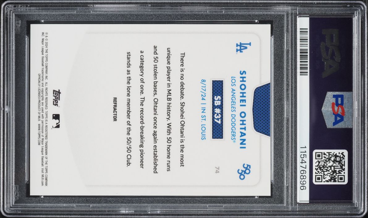 2024 Topps Chrome 50/50 Refractor Shohei Ohtani #74 PSA 9 MINT
