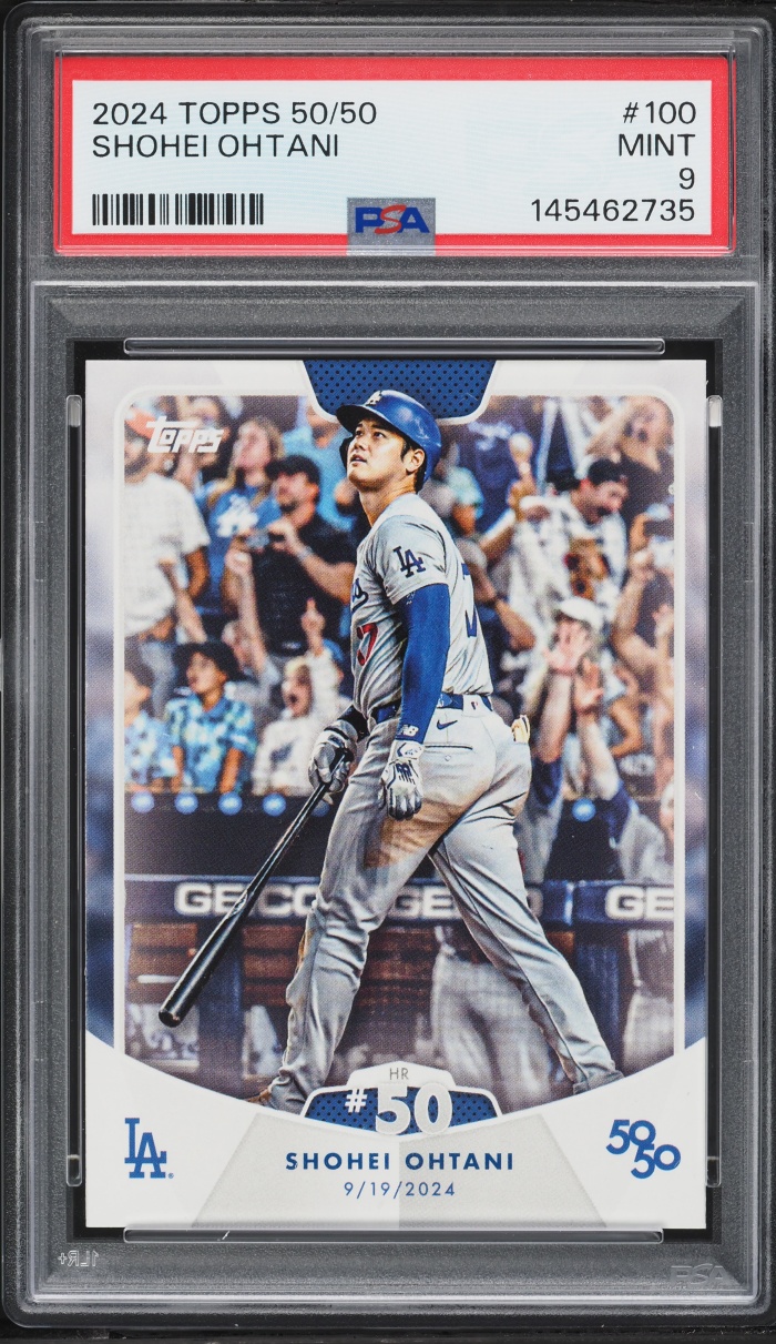 2024 Topps 50/50 Shohei Ohtani #100 PSA 9 MINT