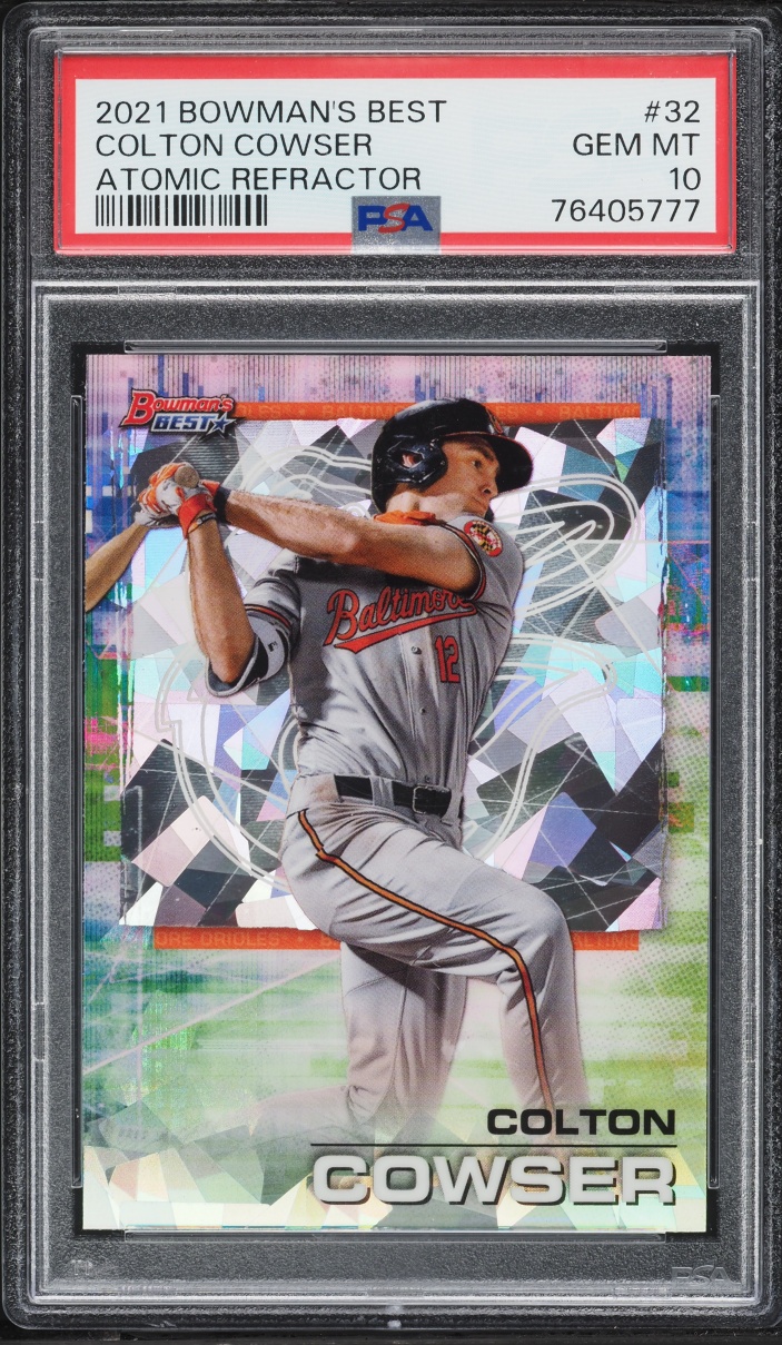 2021 Bowman's Best Atomic Refractor Colton Cowser #32 PSA 10 GEM MINT