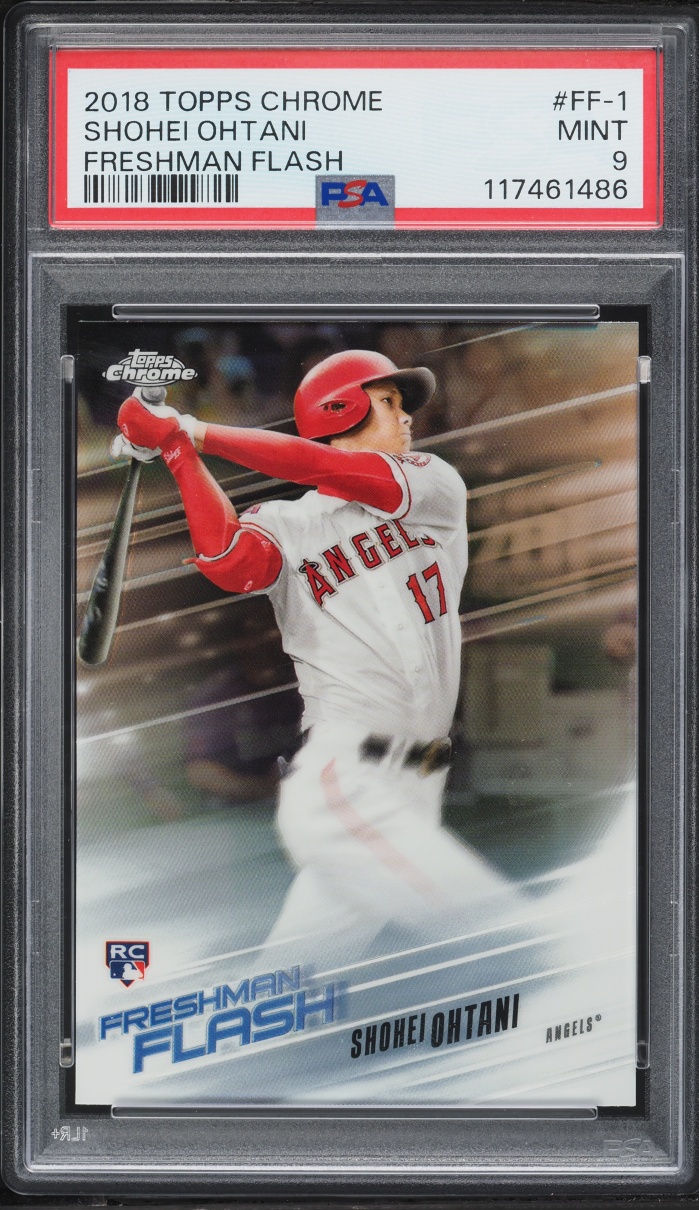 2018 Topps Chrome Freshman Flash Shohei Ohtani ROOKIE #FF-1 PSA 9 MINT