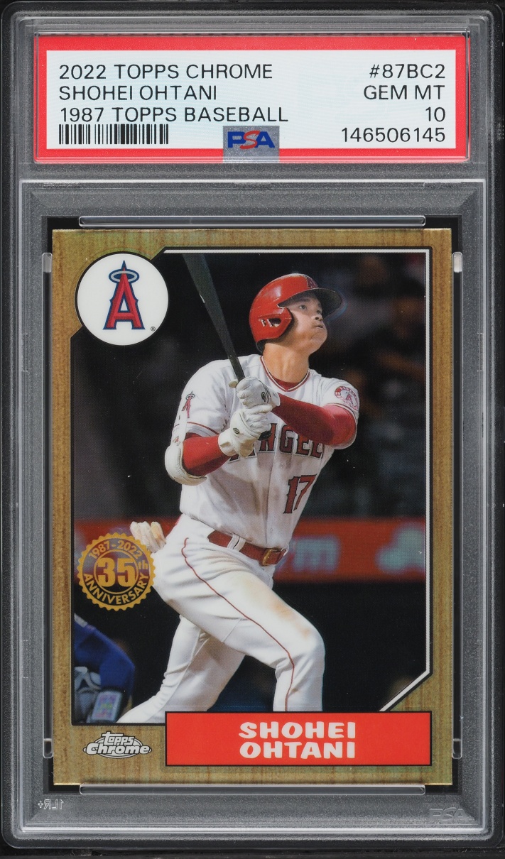 2022 Topps Chrome '87 Shohei Ohtani #87BC-2 PSA 10 GEM MINT