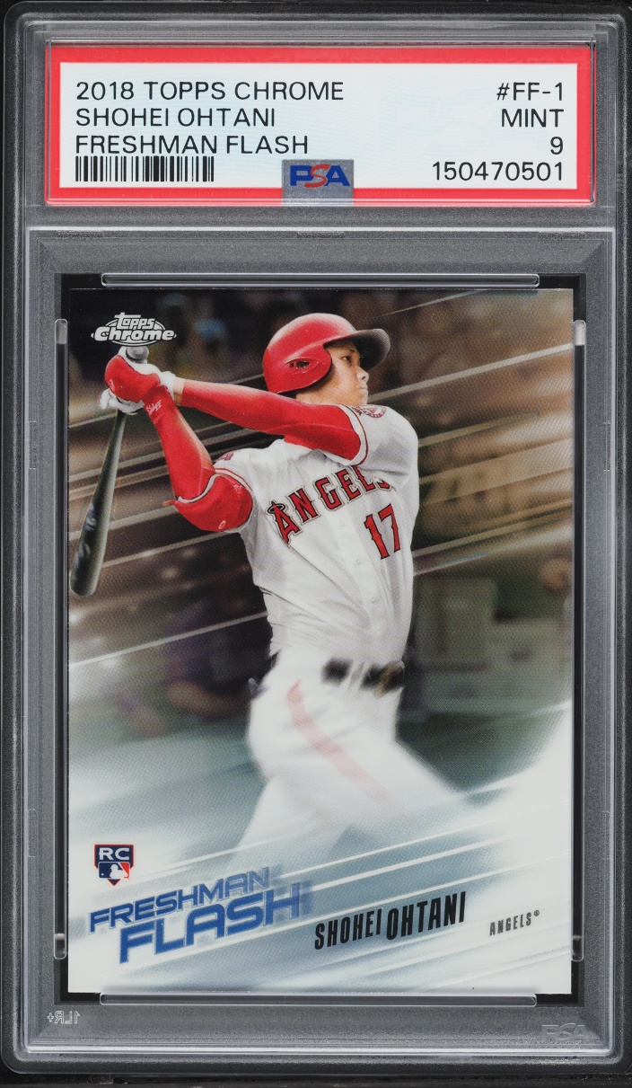 2018 Topps Chrome Freshman Flash Shohei Ohtani ROOKIE #FF-1 PSA 9 MINT