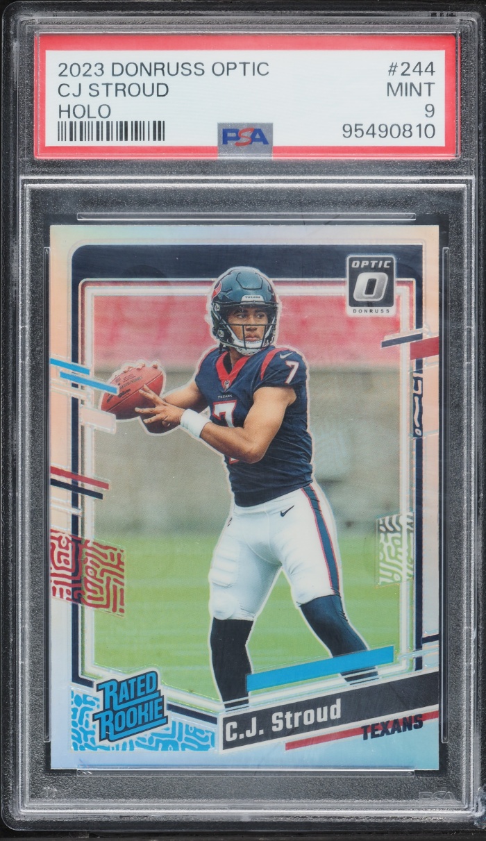 2023 Donruss Optic Holo Prizm C.J. Stroud ROOKIE #244 PSA 9 MINT