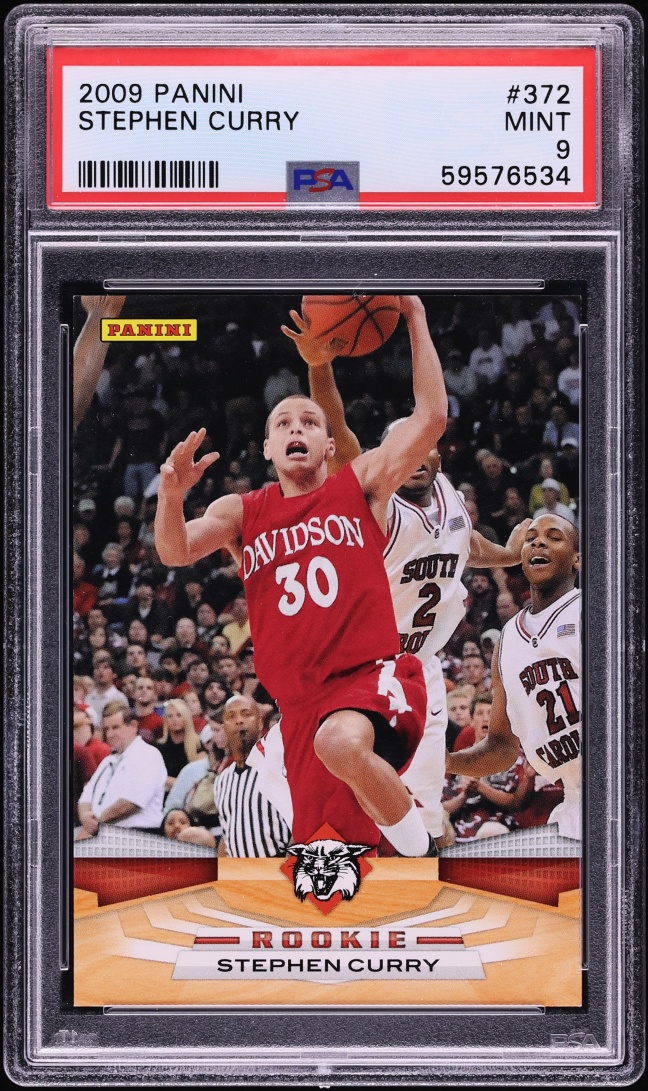 2009 Panini Basketball Stephen Curry ROOKIE #372 PSA 9 MINT