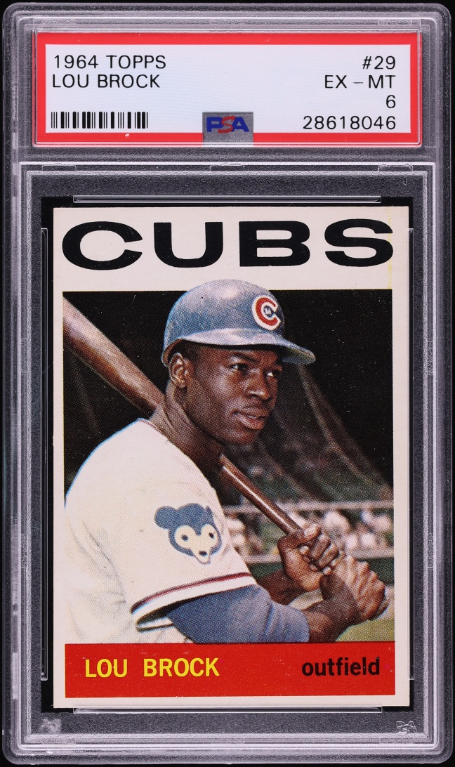 1964 Topps Lou Brock #29 PSA 6 EXMT
