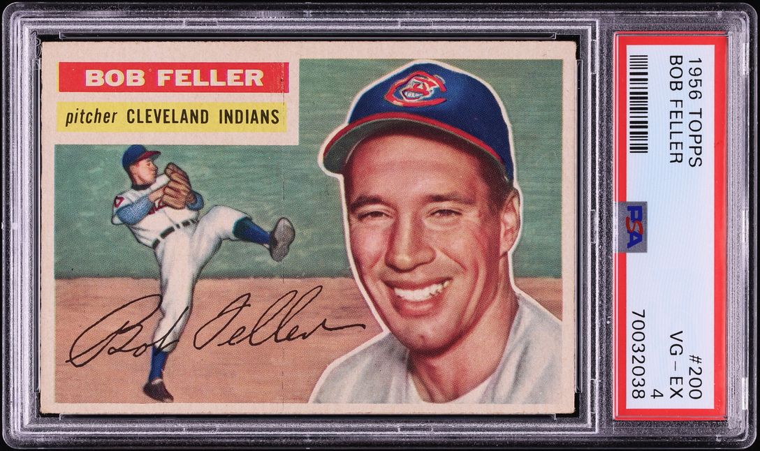 1956 Topps Bob Feller #200 PSA 4 VGEX