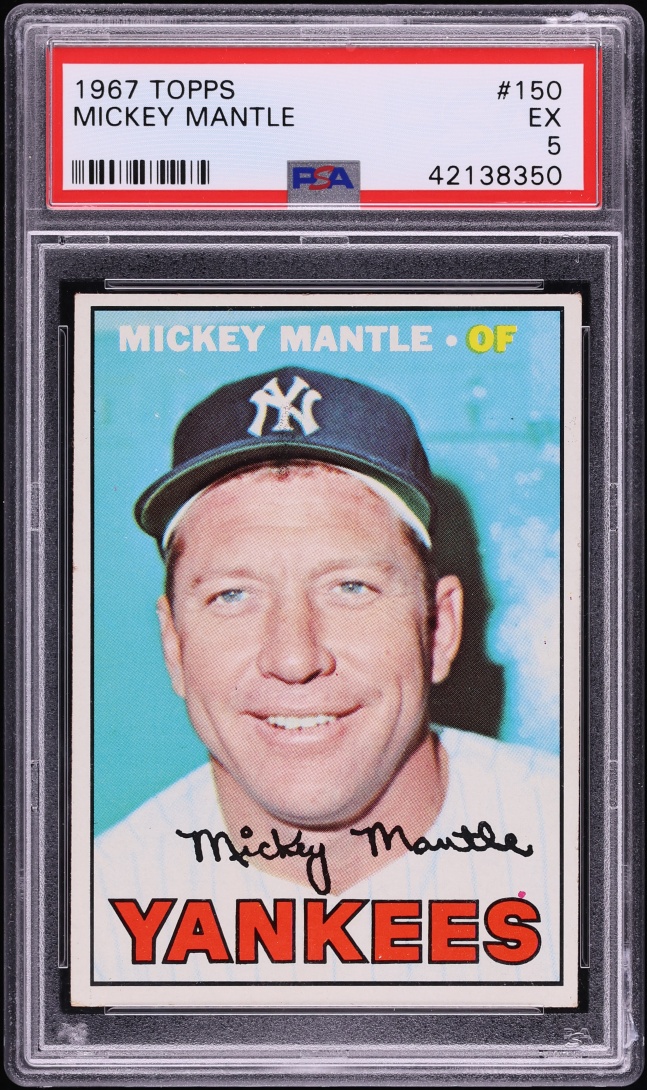 1967 Topps Mickey Mantle #150 PSA 5 EX