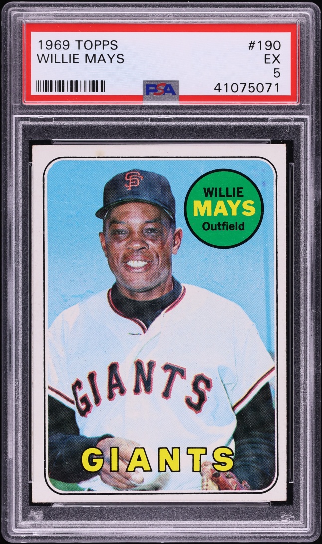 1969 Topps Willie Mays #190 PSA 5 EX