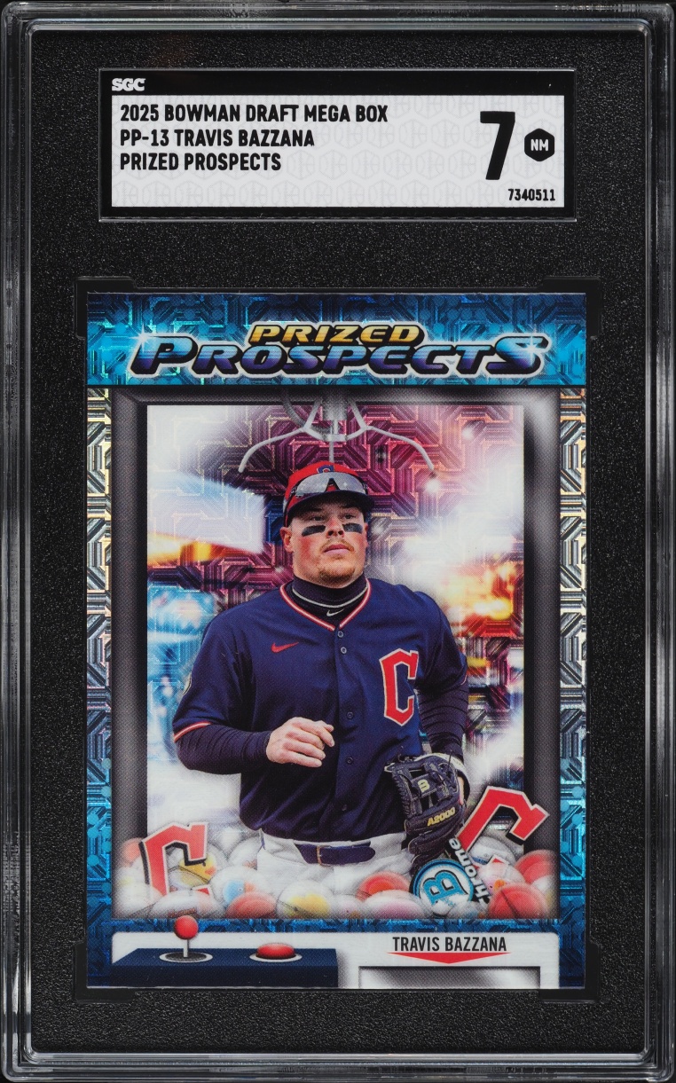 2025 Bowman Chrome Draft Mega Box Prized Travis Bazzana PROSPECT #PP-13 SGC 7 NRMT