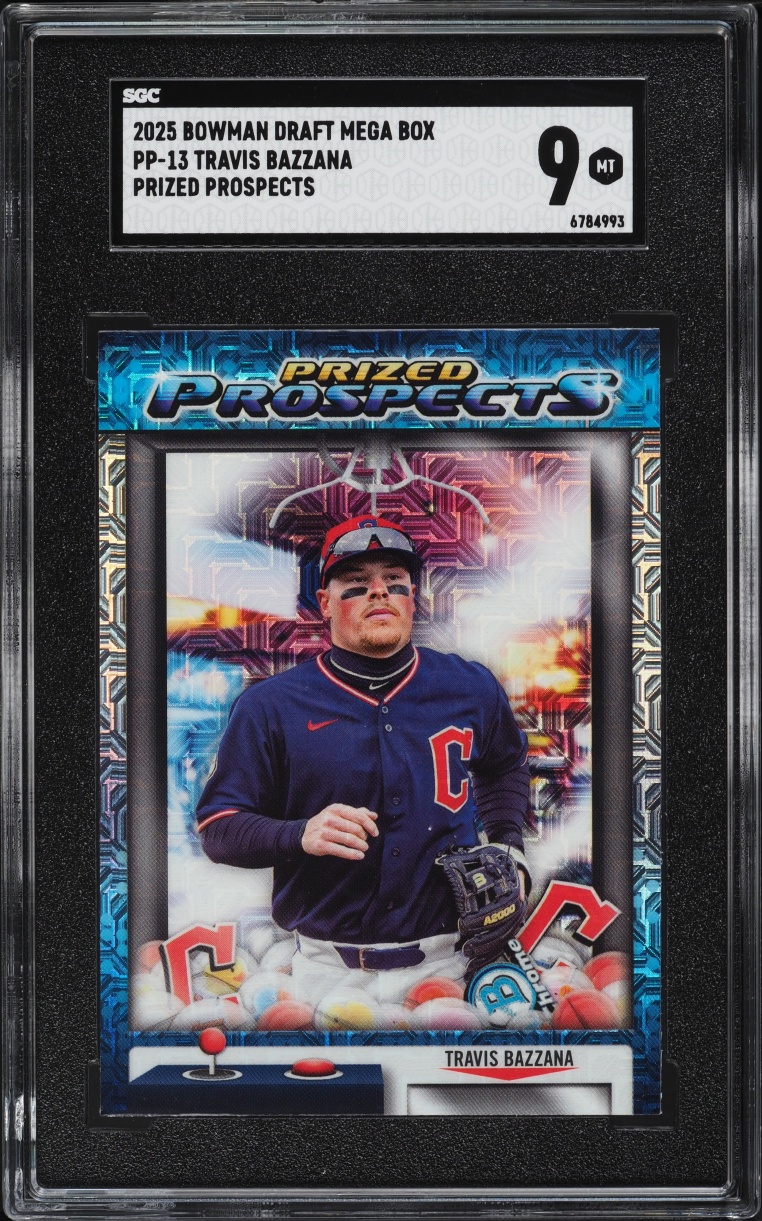 2025 Bowman Chrome Draft Mega Box Prized Travis Bazzana PROSPECT #PP-13 SGC 9 MINT