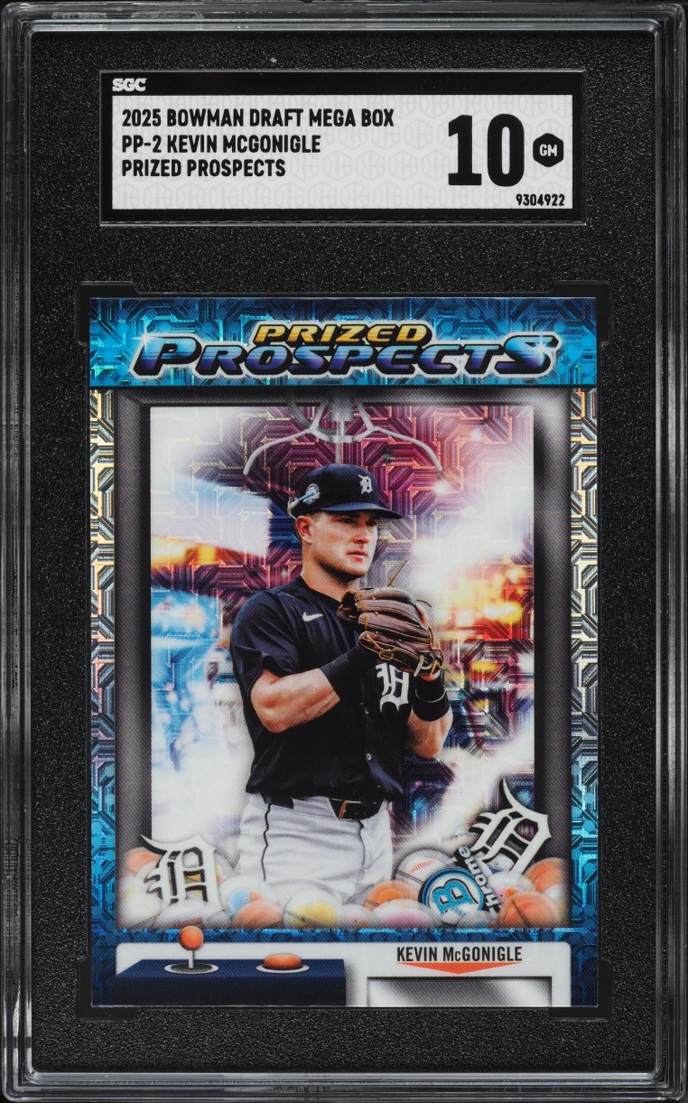 2025 Bowman Chrome Draft Mega Box Prized Kevin Mcgonigle PROSPECT #PP-2 SGC 10 GEM MINT