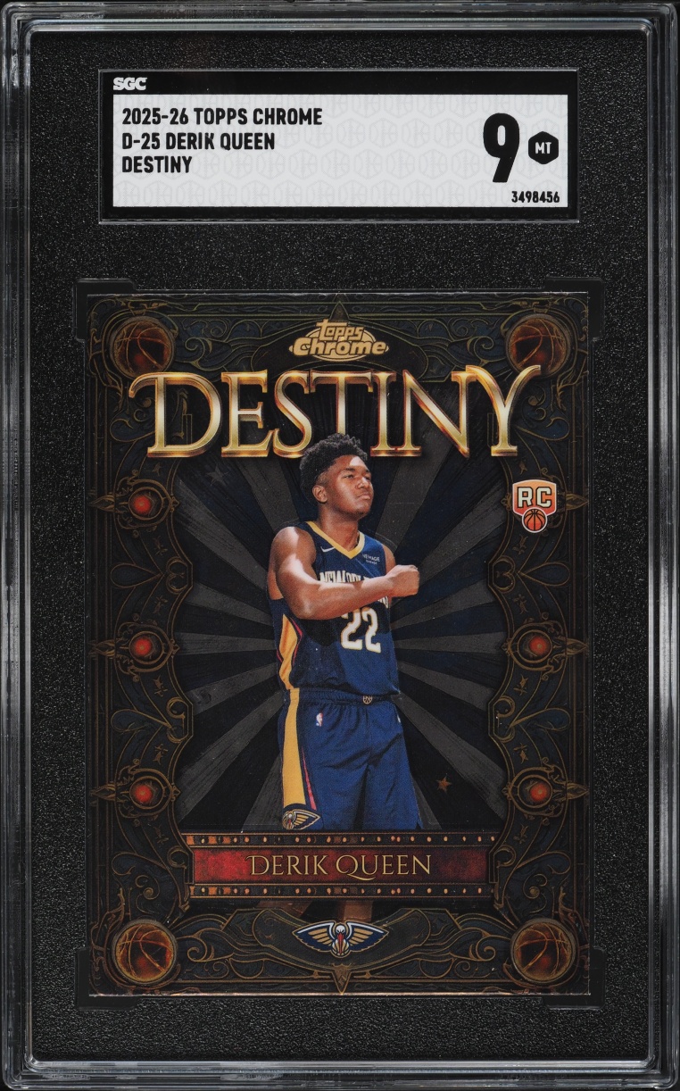 2025 Topps Chrome Destiny Derik Queen ROOKIE #D-25 SGC 9 MINT