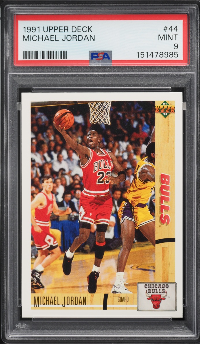 1991 Upper Deck Basketball Michael Jordan #44 PSA 9 MINT