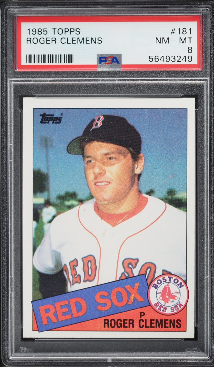 1985 Topps Roger Clemens ROOKIE #181 PSA 8 NM-MT