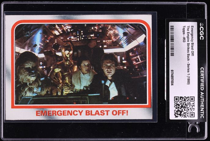 1980 Topps Star Wars The Empire Strikes Back Series 1 Emergency Blast Off! #53 CGC AUTH
