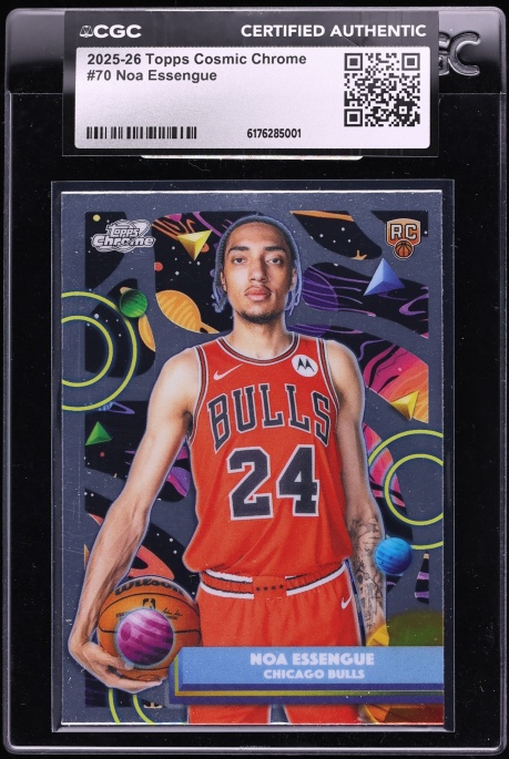2025 Topps Chrome Cosmic Noa Essengue ROOKIE #70 CGC AUTH