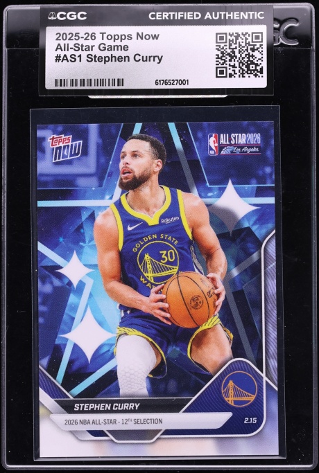 2025 Topps Now All-Star Game Stephen Curry #AS1 CGC AUTH