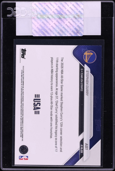 2025 Topps Now All-Star Game Stephen Curry #AS1 CGC AUTH