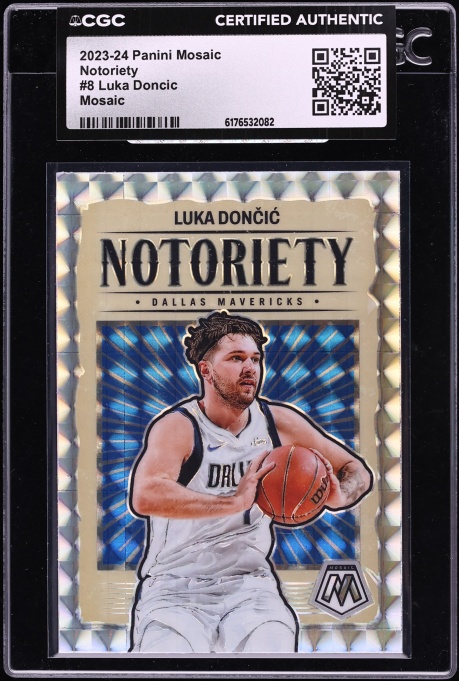 2023 Panini Mosaic Notoriety Mosaic Luka Doncic #8 CGC AUTH