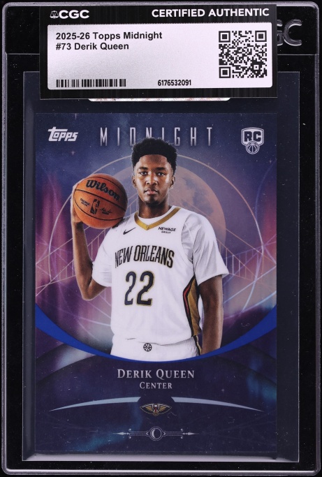 2025 Topps Midnight Derik Queen ROOKIE #73 CGC AUTH