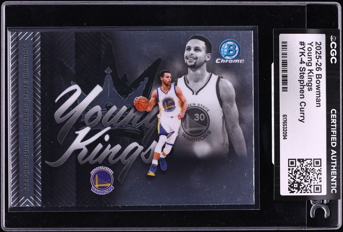 2025 Bowman Chrome Young Kings Stephen Curry #YK-4 CGC AUTH