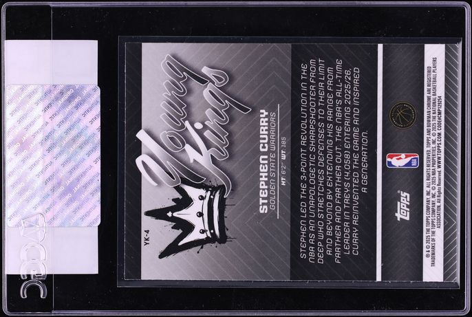 2025 Bowman Chrome Young Kings Stephen Curry #YK-4 CGC AUTH