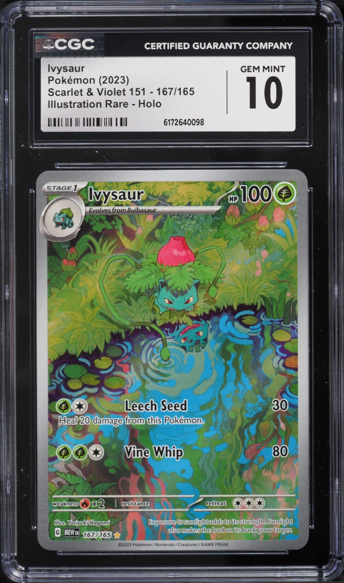 2023 Pokemon Scarlet & Violet 151 IR Ivysaur #167 CGC 10 GEM MINT