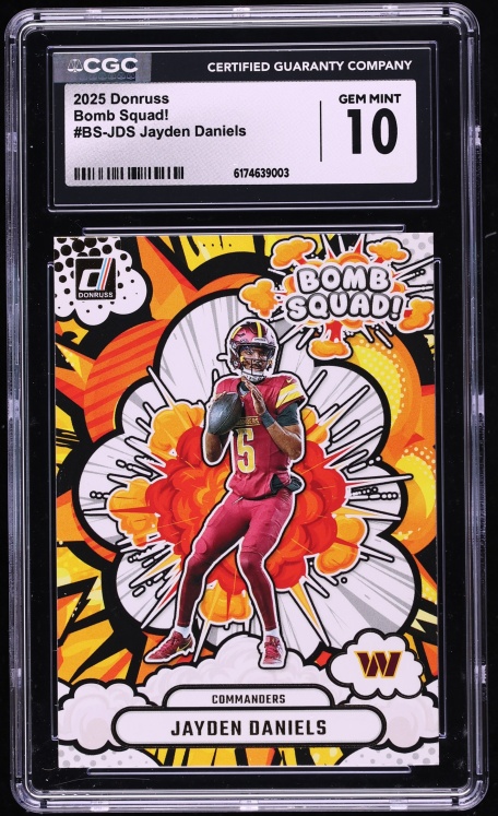2025 Donruss Bomb Squad! Jayden Daniels #BS-JDS CGC 10 GEM MINT