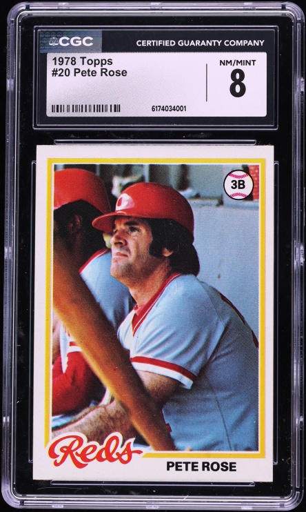 1978 Topps Pete Rose #20 CGC 8 NM-MT
