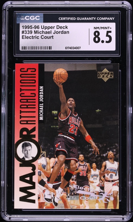 1995 Upper Deck Electric Court Michael Jordan #339 CGC 8.5 NM-MT+