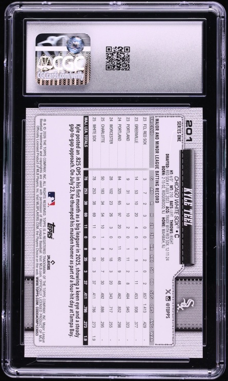 2026 Topps Kyle Teel ROOKIE #201 CGC 10 GEM MINT