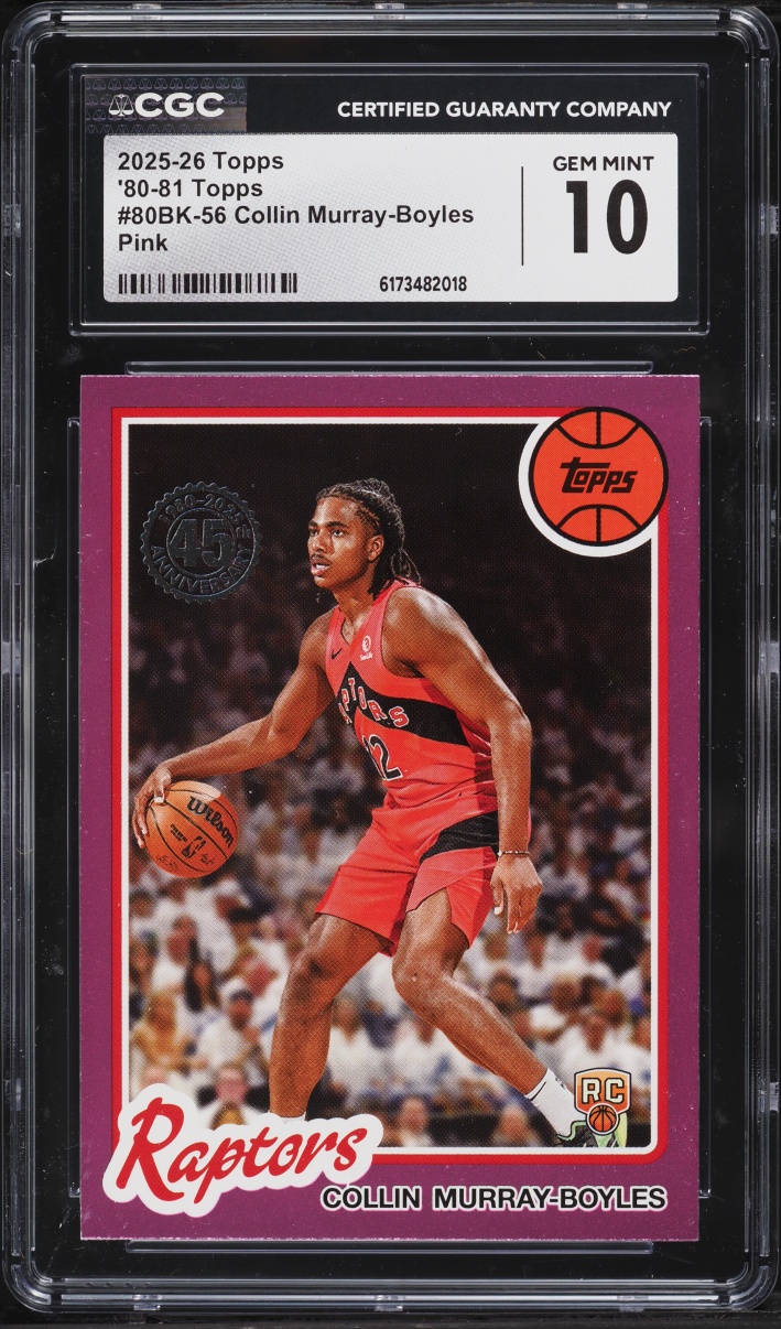 2025 Topps '80 Pink Collin Murray-Boyles ROOKIE #80BK-56 CGC 10 GEM MINT