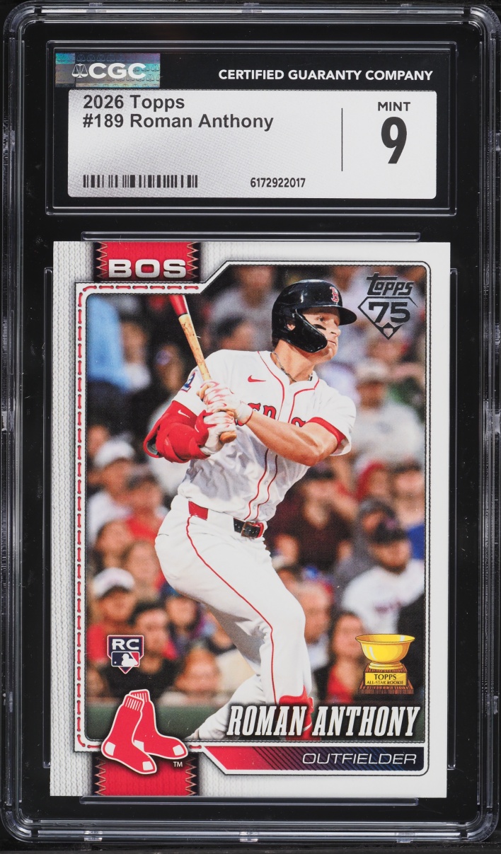 2026 Topps Roman Anthony ROOKIE #189 CGC 9 MINT