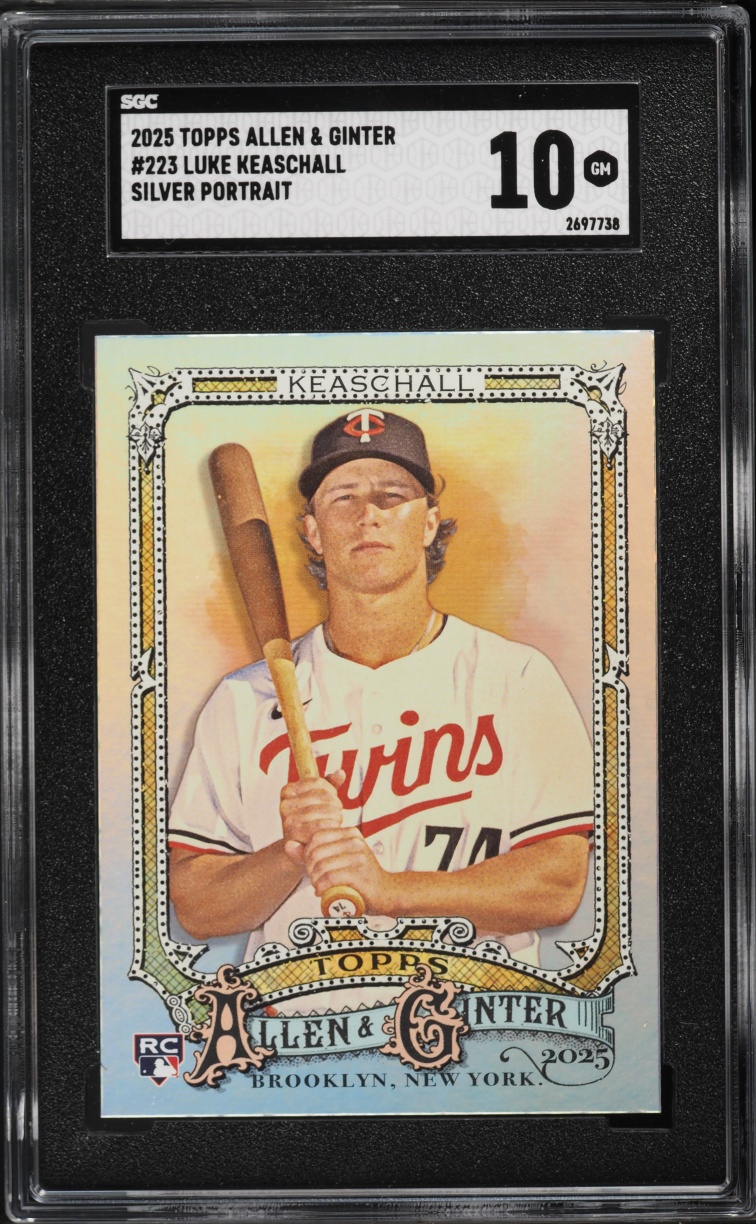 2025 Topps Allen & Ginter Silver Portrait Luke Keaschall ROOKIE #223 SGC 10 GEM MINT