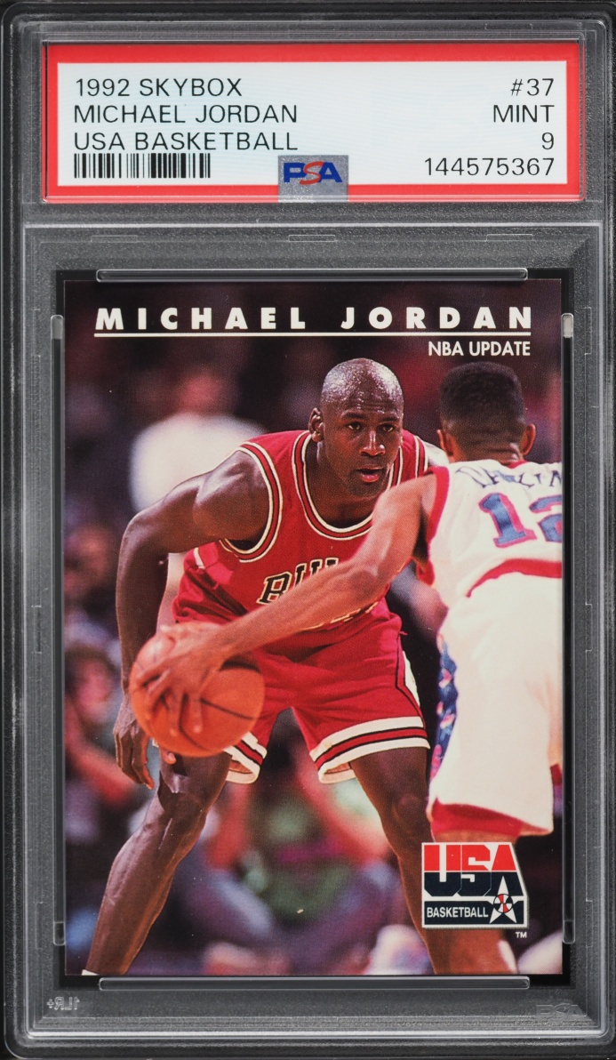 1992 Skybox USA Basketball Michael Jordan #37 PSA 9 MINT