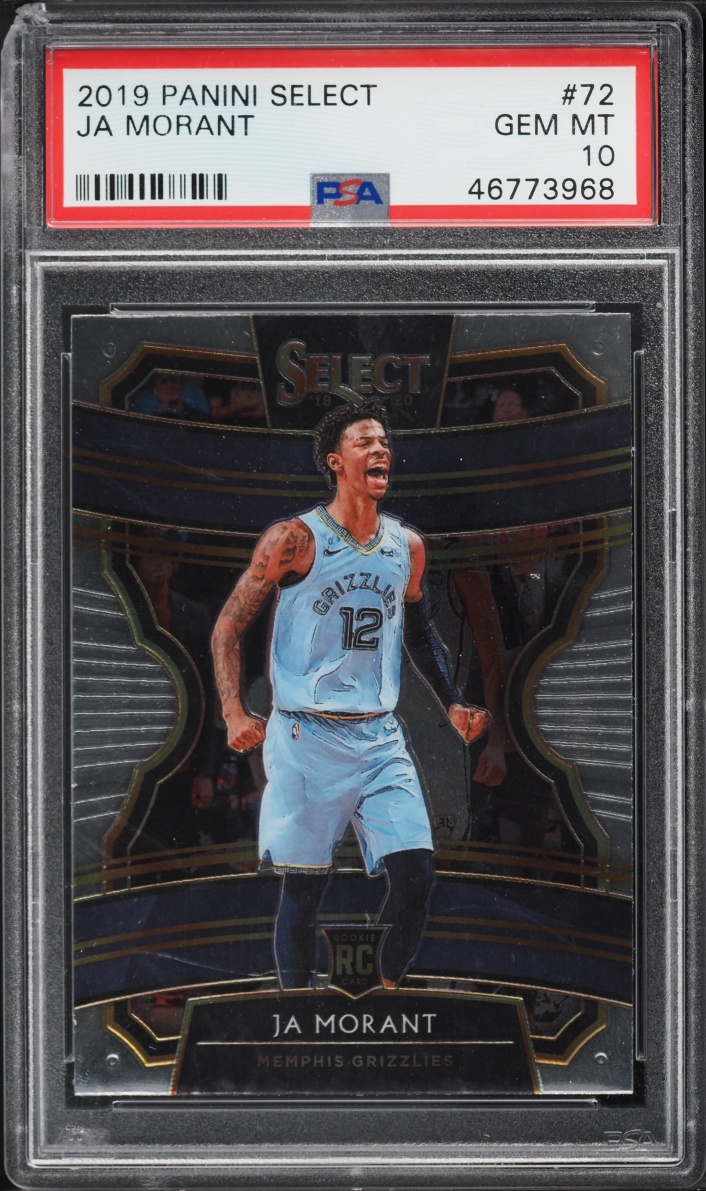 2019 Select Concourse Ja Morant ROOKIE #72 PSA 10 GEM MINT