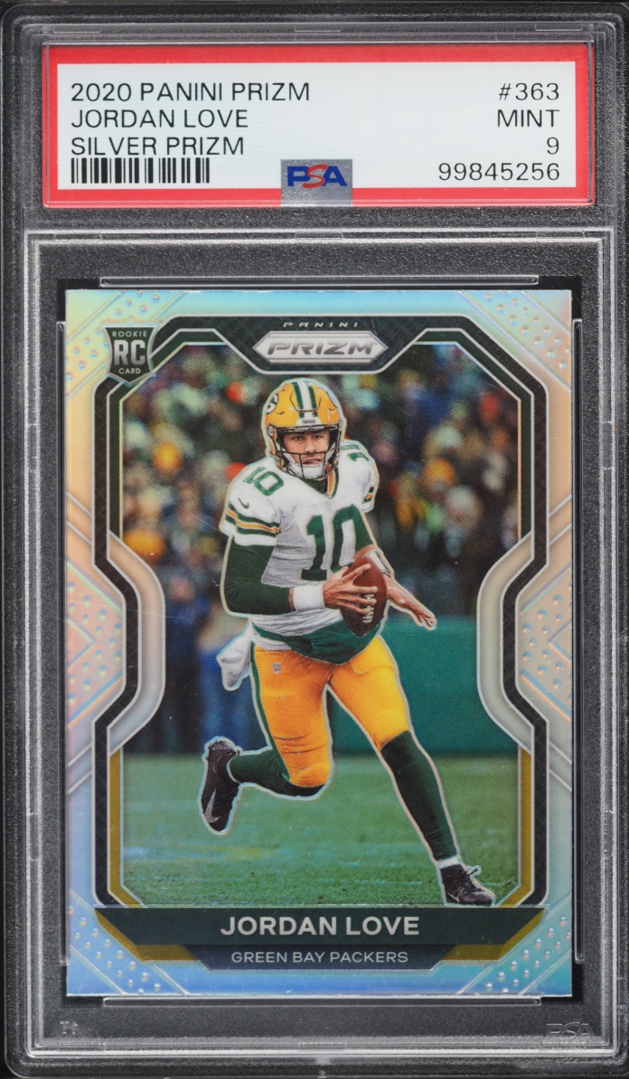 2020 Panini Prizm Silver Jordan Love ROOKIE #363 PSA 9 MINT