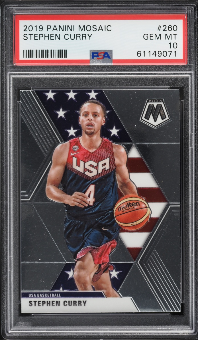 2019 Panini Mosaic Prizm Stephen Curry #260 PSA 10 GEM MINT