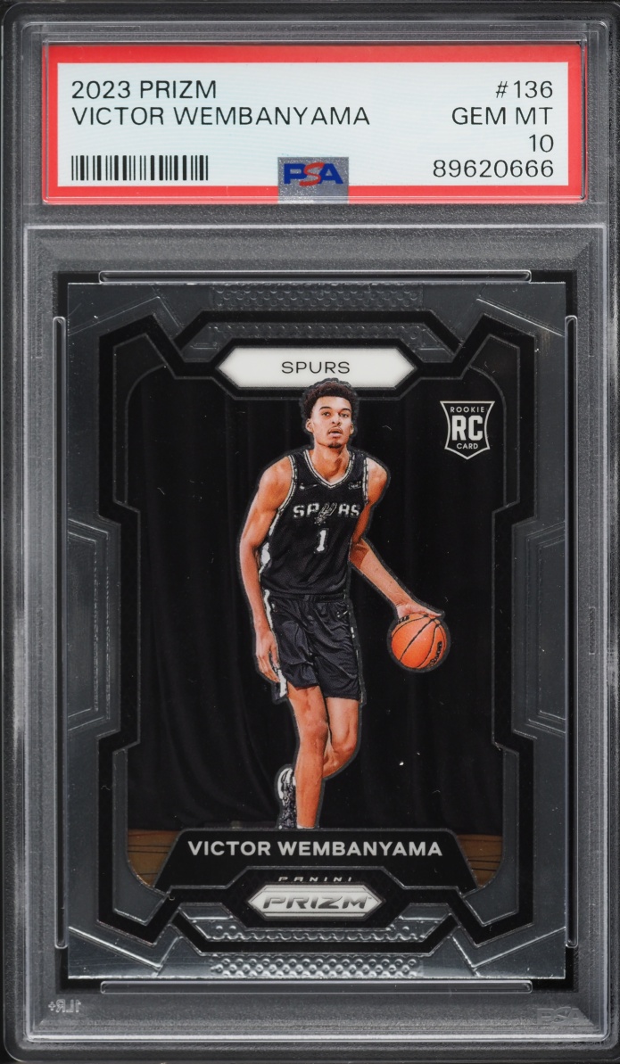 2023 Panini Prizm Victor Wembanyama ROOKIE #136 PSA 10 GEM MINT