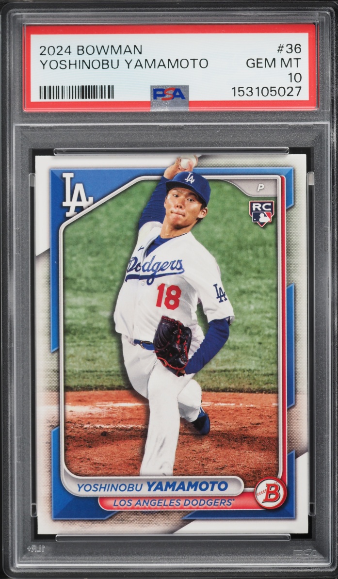 2024 Bowman Yoshinobu Yamamoto ROOKIE #36 PSA 10 GEM MINT