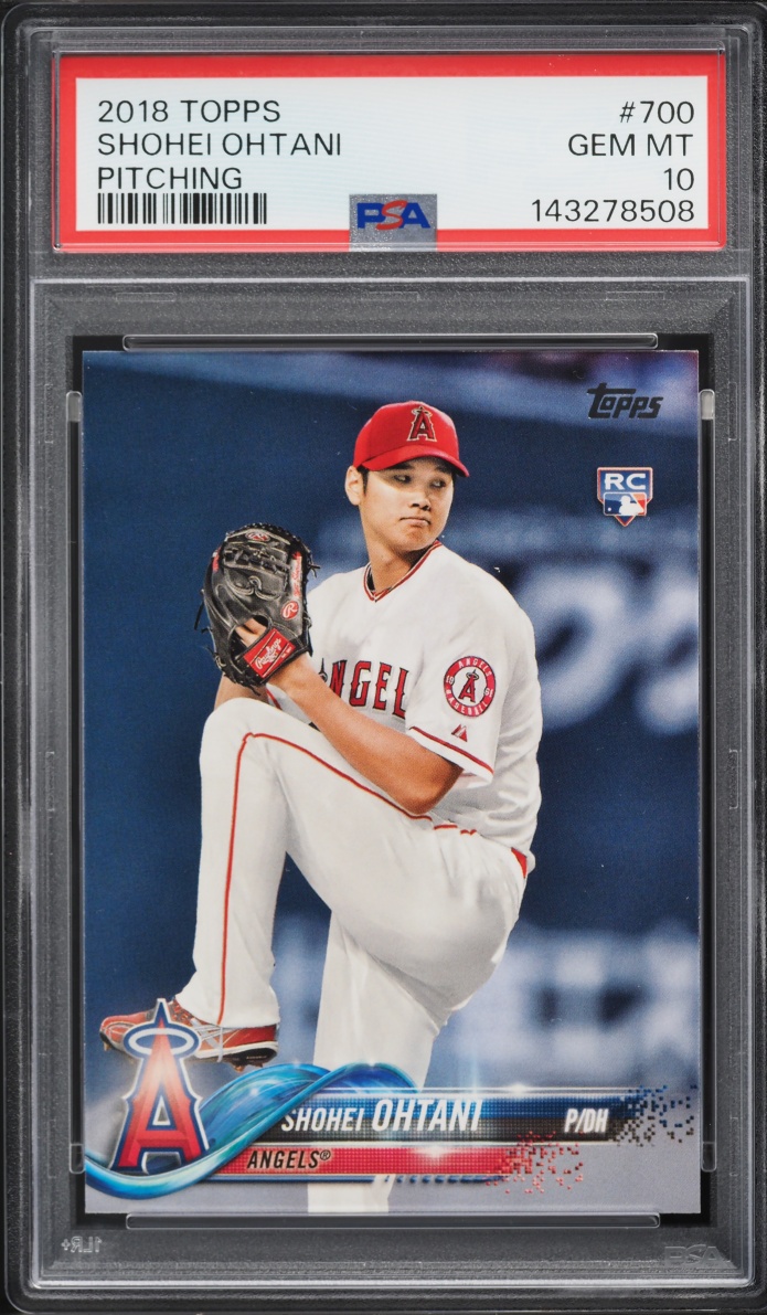 2018 Topps Pitching Shohei Ohtani ROOKIE #700 PSA 10 GEM MINT